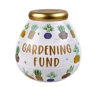Pot of Dreams Hand Painted Gardening Fund Save And Smash Handcrafted Multicolor Ceramic Money Box Piggy Bank | Perfect Decorative Gift and Saving for Outdoor & Indoor Garden