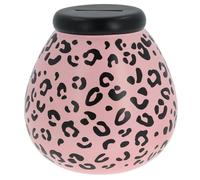 Pot of Dreams Hand Painted Pink Leopard Print Save And Smash Handcrafted Ceramic Money Box Piggy Bank | Perfect Decorative Gift and Saving for Self Care & family Vaction