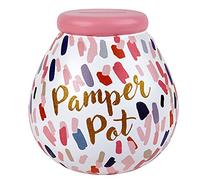 Pot of Dreams Hand Painted Pink Pamper Pots Save And Smash Handcrafted Ceramic Money Box | Eco Freindly & Recyclable Piggy Bank | Perfect Decorative Gift and Saving for Self Care & Spa days