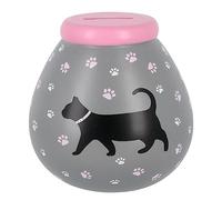 Pot of Dreams Limited Edition of Money Boxes from Dogs & Cats to Home & Tree of Life - SMASH to open savings bank (Black Cat)