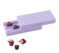 Pot Polymer Clay Bead Roller | Hand Roller for DIY Mini Flowerpots and Earrings | Crafting Tool with Measuring Marks (9mm, 11mm) | Jewelry Making Accessories (Purple)