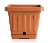 Pot Square 40 CM With Saucer Colour Terracotta