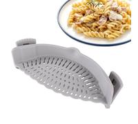 Pot Strainer Clip on Silicone, Pasta Strainer Insert for Pot, Universal Cooking Gripper Strainer for Clip-on Water Stopper Strainer, Kitchen Strainer for All Bowls, Pots and Pans
