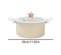 Pot with Lid | Cooking Pot Nonstick Pan with Lid,Cookware Kitchen Supplies Pressure Cooker for Stock Rice Sauce Soup Electric Induction Stove Apartment Home Camping