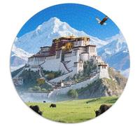 Potala Palace(1) 1000 Piece Jigsaw Puzzles Round Puzzle Puzzles for Adults Kids for Adults Educational Games Gifts Challenging Puzzles Colourful DIY Jigsaw Puzzles 1000pcs (67.5x67.5cm)