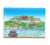 Potala Palace Tibet China Fridge Magnet 3D Resin Collection Travel Souvenir Tourist Gift Home and Kitchen Decoration Refrigerator Magnetic Sticker (Tibet3)