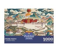 Potala Palace Wooden Jigsaw Puzzle Waterproof 1000 Piece Puzzles for Adults Impossible Home Decoration