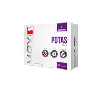Potas 333 mg 60 Caps - Potassium + Vitamin B6 for Stress & Nervous System Support, Heart Health & Fatigue Reduction