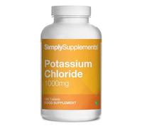 Potassium Chloride 1000mg | Supports Normal Muscle Function & Blood Pressure | Vegan & Vegetarian Friendly | 180 Tablets = 3 Months’ Supply