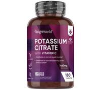 Potassium Citrate - 1460 mg 180 Tablets - Natural Potassium Supplement For Normal Muscles Function