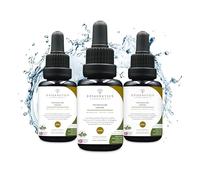 Potassium Iodide 90ml (3 x 30ml Pack) | 75mcg Iodine Per Drop (High Strength) | Premium UV Blocking Miron Violet Glass | Vegan Liquid Supplement UK Made