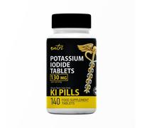 Potassium Iodide Tablets 130 mg (140 Tablets) EXP 10/2032 - Potassium Iodine Tablets Ki Pills - Potassium Iodine Pills YODO Naciente