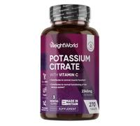 WeightWorld Potassium 1460mg with Vit C - 180 Vegan Electrolyte Tablets (3 Months)