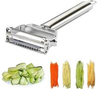 Potato Apple Vegetable Peeler, Multifunction Stainless Steel Julienne Peelers for Fruit Veggie Potatoes Carrot Cucumber, Julienne Cutter Slicer Shredder Scraper, Pro Kitchen Tool with Dual Blade