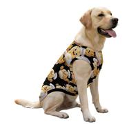 Potato Chef with French Fries Dog Clothes Ice Silk Sleeveless Pet Vest Breathable Shirts for Large Dogs Cat 2XL