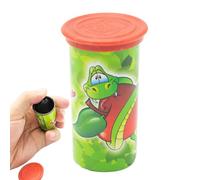 Potato Chip Bouncing Snake - Jumping Spring Prank Toy | Realistic Surprise Gag Prop For Parties | Trick Can Joke Gift For Friends Family Office Desk Halloween April Fools Gatherings