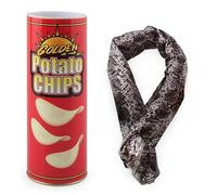 Potato Chip Snake Practical Joke Scary Prank Potato Chips Crisp Canister Snake Can Jump Prank Spring Novelty Funny April Fools Carnival Party Decoration Supplies (Red)