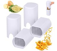 Potato Chipper and Fries Cutter - French Fry and Vegetable Slicer, Chopper for Fruit and Kitchen Tools (2 Pcs)