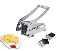 Potato Chipper Chip Cutter Chopper Slicer Maker with 2 Steel Blades French Fries (CHPPRSCT)