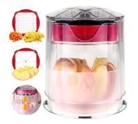 Potato Chipper - Chip Cutter, Fruit and Vegetable Slicers Cup, Chip Chop Fries Cutter Fast Cutting for Cucumber Carrot Onion, French Fry Cutting Box, Fruit Wedge Slicer, Veggies Chopper Easy to Clean