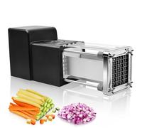 Potato Chipper Electric, Sopito Potato Chip Cutter Stainless Steel, Professional Electric French Fry Cutter with 1/2 Inch Blade, Great for Potatoes, Carrots, Cucumbers, Onions