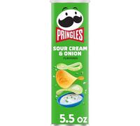 Potato Crisps Chips, Sour And Onion, Snacks On The Go, 5.5Oz Can