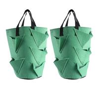 Potato Grow Bags 2pcs Hanging Strawberry Planter Portable Vegetable Flower Planting Bags Bare Root Plant Growing Nursery Pouch for Accessories Potato Grow Bag