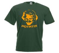Potato Keith Lemon Inspired Mens T Shirt Large Bottle Green