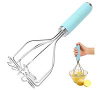 Potato Masher 10 Inch Stainless Steel Food Masher with Non Slip Silicone Handle Portable Potato Ricer Kitchen Tools for Baby Food and Mashing Potatoe