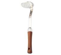 Potato Masher, 304 Stainless Steel Avocado Masher with Wooden Handle Heavy Duty Mashed Patatoes Tool for Avocado, Beans, Meat, Vegetables