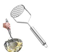 Potato Masher - 430 Stainless Steel 24 x 8 cm | High Performance Ricer Press | Manual Puree Tool for Beans Durable Kitchen Aid Accessories System Mashing Design Pro