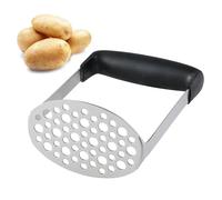 Potato Masher, LCCOWO Stainless Steel Potatoes Masher Kitchen Tool, Mashed Potatos Masher with PP Handle, Great for Potato, Guacamole, Fruits, Avocado, Bean and More, Dishwasher Safe