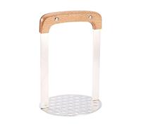 Potato Masher - Manual Mashed Potato Tool, Handheld Vegetable Masher | Handheld Potato Smasher, Multi-Purpose Masher with Wooden Handle for Avocados, Potatoes, Beans, Meat, and Vegetables