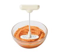 Potato Masher Press, Purée Maker - Stainless Steel Cream Robust Silicone, Handheld Kitchen Tool, Efficient Mashing, Manual Bean Rice Presser, Versatile Device for Meat, Salad, Pumpkin