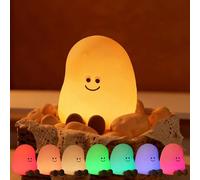 Potato Night Light for Kids, 7 Color Changing Soft Silicone Night Light, Touch Dimmable Lamp with 3 Brightness, Rechargeable Bedside Lamp with Timer, Cute Desk Decor Gift for Toddler Boy Girl (Potato)