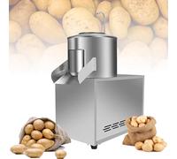 Potato Peeler Machine - 1100W Commercial Electric Stainless Steel Washer for Potatoes/Sweet Potatoes, Quick Peeling in 2 Minutes/Low Noise/Energy Saving