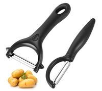 Potato Peeler Vegetable Peeler for Fruit Carrot Eggplant Pear Mango Cucumber, Ergonomic Non-Slip Handle & Sharp Stainless Stee Blade, Good Grip & Durable Peeling Tool for Kitchen, Vegetables, Fruits