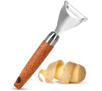 Potato Peeler Vegetable Peeler, Premium Wood, Stainless Steel Speed Peeler Potatoes Good Grip Peeler Y Shaped Multifunctional Peeler for Kitchen