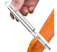 Potato Peeler - Vegetable Slicer | Fruit Peeling Tool, Double-Edged Manual for Kitchen Use, Commercial Salad Preparation Hangable Gadget for Home, BBQ, Camping, Picnics and Outdoor Cooking