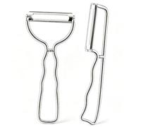 Potato Peelers Vegetable Peeler-Dual-Handed Design with Serrated Blade & Julienne Peeler,Good Grip & Durable Peeling Tool for Kitchen, Vegetables, Fruits（2 Pack）