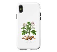 Potato plant illustration Solanum tuberosum Case for iPhone X/XS
