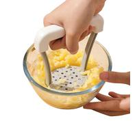 Potato Presser Masher - 12x8x13cm Food Grade PP, Labor Saving Manual Ricer | Perfect for Vegetable Puree Food Garlic Juice Purple Potato Homemade Cooking Snacks Easy Press