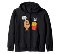 Potato Pun I Am Your Father | Funny French Fries Potato Zip Hoodie