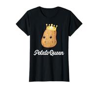 Potato Queen Funny Potatoes Vegetables Chips Eater Graphic T-Shirt