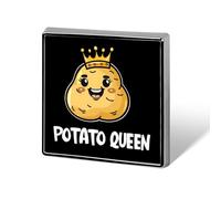 Potato Queen Pin Badges for Women Men Brooch Jacket Bag Pins Cute Jewelry