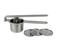 Stainless Steel Potato Press - Grunwerg Ricer 3 Discs - grunwerg potato ricer stainless 3 discs steel press