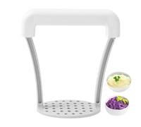 Potato Ricer Masher - Heavy Duty Manual Kitchen Press Tool Potato Puree Maker | Garlic Vegetable Fruit Food Juicer Masher Labor Saving Handle Design Cooking Preparation Tool Home Kitchen Accessor