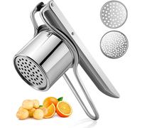 Joseph Joseph Helix Potato Ricer, Mashed and Vegetable Purees, BPA free, Stainless Steel, White/Grey, 24