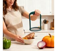 Potato Ricer - Stainless Steel Masher Crusher, Manual Garlic Press, Heavy Duty Vegetable Processor | Smooth Puree Tool for Avocado Banana Kitchen Restaurant Apartment Meal Prep Baking Cooking