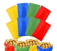 Potato Sack Race Bags - 8 Pieces, Jumping Bags, Reusable | Outdoor Carnival Games with Reliable Design, Kids Field Race Bag, Fun Party Supplies for Family Reunion Church Gathering Team Building